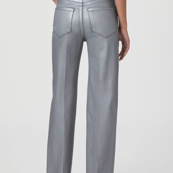 Paige jeans. NWT. Size 33. Silver shimmer. - Picture 3 of 14